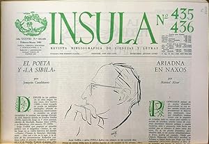 Ínsula. Revista Bibliográfica de Ciencias y Letras, nº 435-36, año XXXVIII, 1983. Noventa años de...