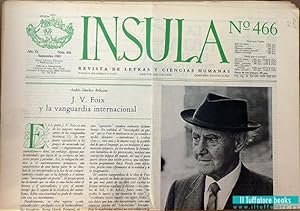 Ínsula. Revista Bibliográfica de Ciencias y Letras, nº 466, año XL, 1985. J. V. Foix y la vanguar...