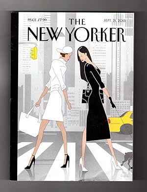 The New Yorker - September 21, 2015. Greg Foley Art Deco Cover; Amos Oz Fiction; Imam's Curse; Jo...