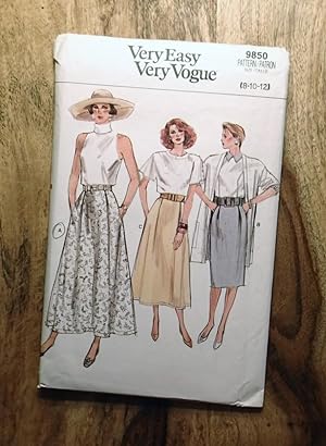 Vogue Sewing Pattern: 9844: VERY EASY, VERY VOGUE: Sizes: 8-10-12