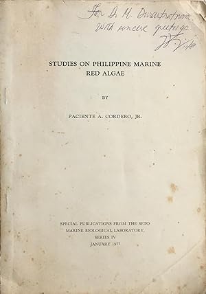 Studies on Philippine marine red algae