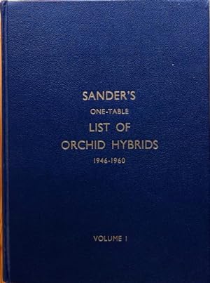 David Sanders' one-table list of Orchid hybrids (etc.) vols. 1 & 2