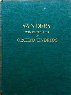 Sanders lista completa de hibridos de orquideas (etc.)