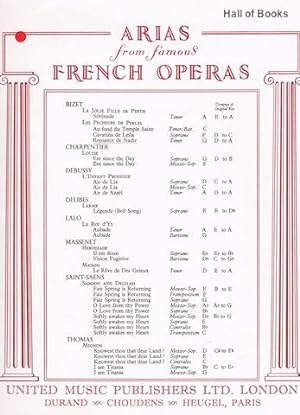 Les Pecheurs De Perles: Romance de Nadir (Arias From Famous French Operas)