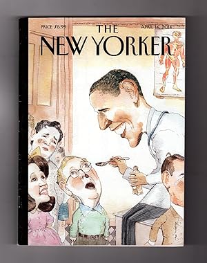 The New Yorker - April 14, 2014. Barry Blitt Cover (Obamacare Cover); Roddy Doyle Fiction; Chris ...