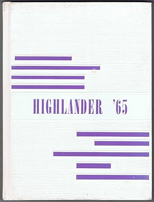 THE HIGHLANDER-1965: Highland Local Schools, Sparta, Ohio (Highland High School and Chesterville ...