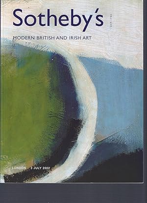 [AUCTION CATALOG] SOTHEBY'S: MODERN BRITISH AND IRISH ART: 3 JULY 2002