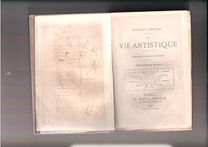 La vie artistique. Pointe seche d'Auguste Rodin.