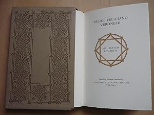 Alphabetum romanum. Edited by Giovanni Mardersteig.Verona,Editiones Officinae Bodoni,Novembre