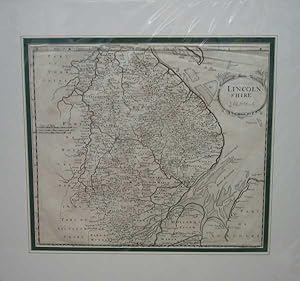 Map of Lincolnshire, Original 1696 Print