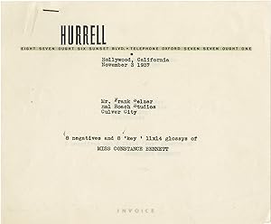 Hal Roach archive of letters relating to the promotion of "Topper" (1937)