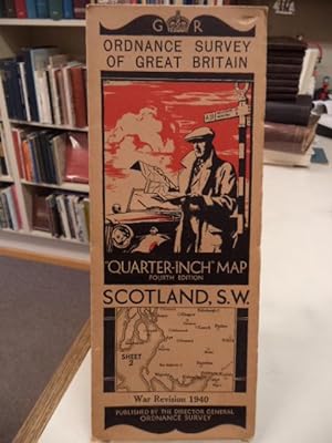 Scotland, S.W. Sheet 2. Ordnance Survey of Great Britain. War Revision 1940. "Quarter Inch" Map. ...