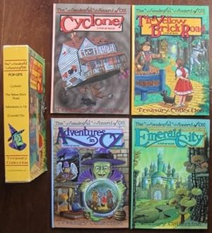 The Wonderful Wizard of OZ: 4 (four) Pop-Up Books - Cyclone; The Yellow Brick Road; Adventures in...