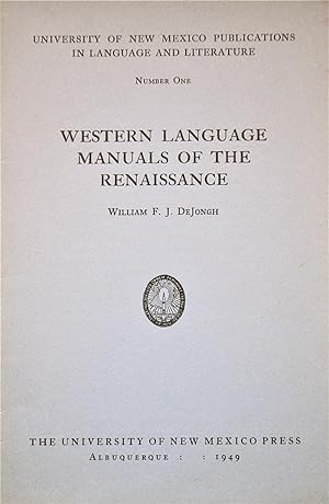 Western Language Manuals of the Renaissance