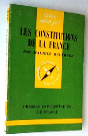 Les constitutions de la France, 9e édition mise à jour