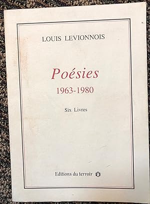 Poesies, 1963-1980: Six livres (French Edition)