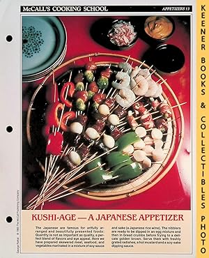 McCall's Cooking School Recipe Card: Appetizers 13 - Skewered Japanese Nibblers : Replacement McC...