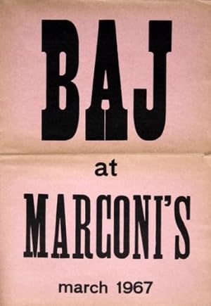 Baj at Marconi's