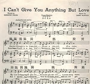 I Can't Give You Anything But Love - Sheet Music