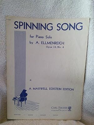 Spinning Song, Opus 14, No. 4 (for Piano Solo)