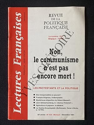 LECTURES FRANCAISES-N°416-DECEMBRE 1991