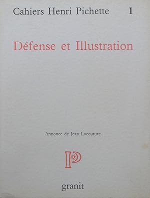 Défense et Illustration : Cahiers Henri Pichette 1