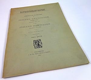Zierinitialen in Drucken des Johann Grüninger, erster Theil, (Straßburg, 1483-1531) und des Johan...