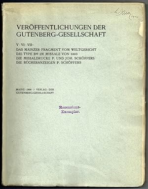 Das Mainzer Fragment vom Weltgericht. Ein Ausschnitt aus dem deutschen Sibyllenbuche. ANGEBUNDEN:...