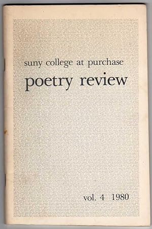 The Purchase Poetry Review, Vol. 4 (1980)