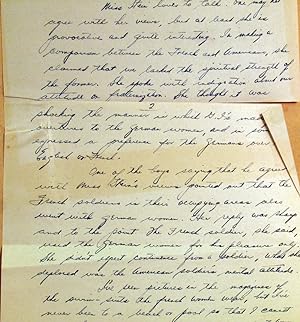 Scrap album of all his WWII correspondence to his sweetheart from an American GI who comments on ...