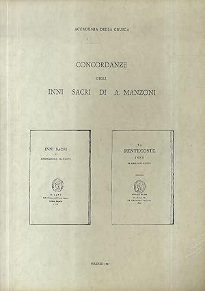 Concordanze degli Inni sacri di A. Manzoni.