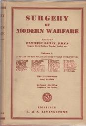 SURGERY OF MODERN WARFARE; 2 Volumes in Dust Jackets