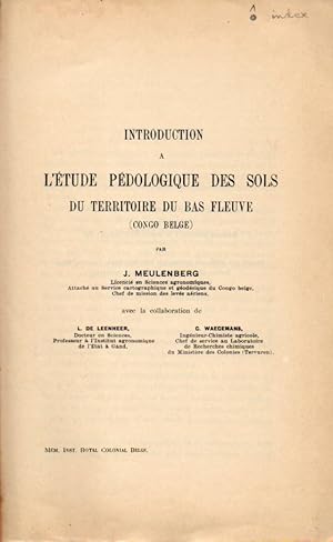 Introduction a Létude Pedologique des Sols du Territoire du Bas Fleuve