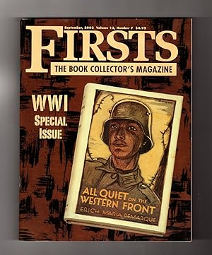 Firsts - The Book Collectors Magazine. September, 2002. World War I Special. All Quiet on the Wes...