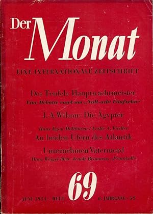 DER MONAT EINE INTERNATIONALE ZEITSCHRIFT, JUNE 1954