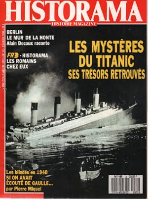 Historama n° 72 / les mystères du titanic ses trésors retrouvés