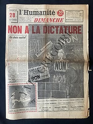L'HUMANITE-N°523-21 SEPTEMBRE 1958