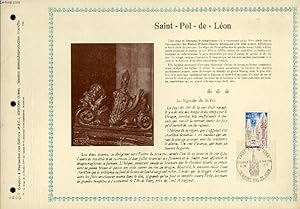 FEUILLET ARTISTIQUE PHILATELIQUE - PAC - 75 - 03 - SAINT POL DE LEON