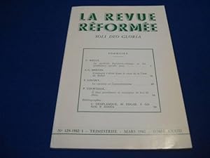 La Revue Réformée. N°129 -1982 /1 . Tome XXXIII