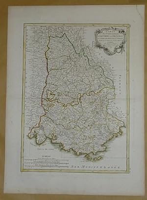 Carte des Gouvernements de Dauphiné et de Provence avec le Comtat Venaissin et la Principauté d'O...