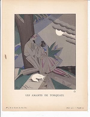 Les Amants de Torquate. Illustration De La Gazette Du Bon Ton