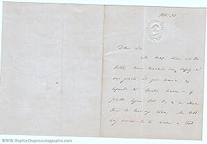 Fine Autograph Letter signed to Professor D. Oliver (Sir Richard Francis, 1821-1890, Traveller, E...