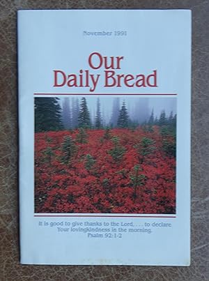 Our Daily Bread: November 1991 Vol. 36 No. 8