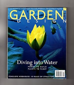 Garden Design Magazine - June - July, 1996. Cover: Nymphaea 'Yellow Dazzler' Water Lily photograp...