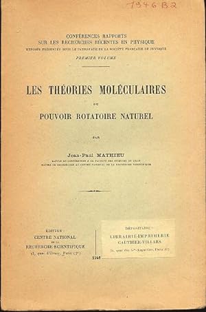 Les théories moléculaires du pouvoir rotatoire naturel