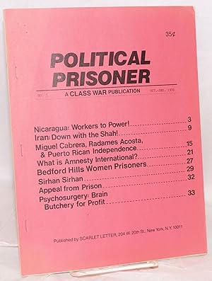 Political prisoner: a Class War publication. No. 5 (Oct-Dec. 1978)