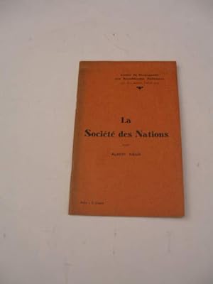 LA SOCIETE DES NATIONS