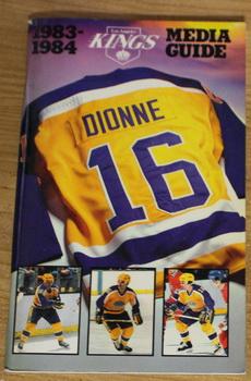 LOS ANGELES KINGS 1983-1984 Media Guide (Cover features; Marcel Dionne;