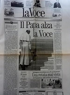LA VOCE Il Giornale di Indro Montanelli Giovedì 30 Marzo 1995 IL PAPA ALZA LA VOCE