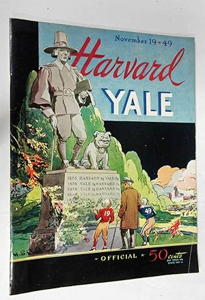 HARVARD - YALE OFFICIAL PROGRAM (NOVEMBER 1949)